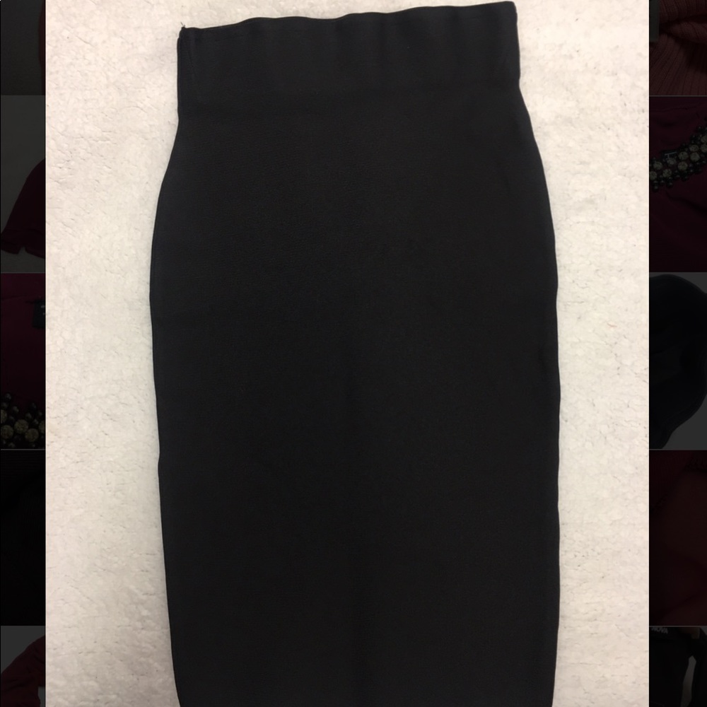 Black pencil skirt